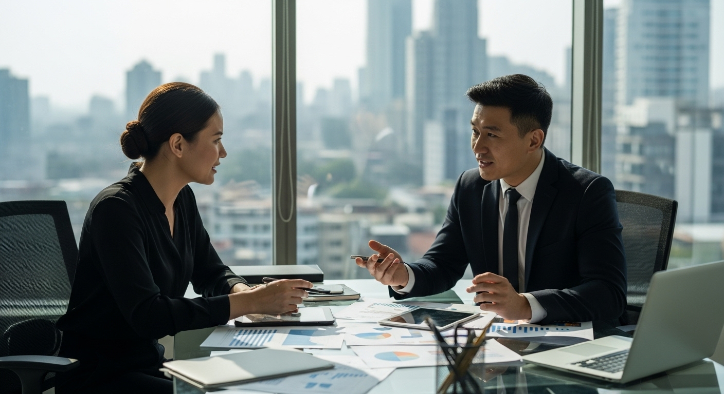 B2B Vertrieb, Geschäftsmeeting, Sales Strategie