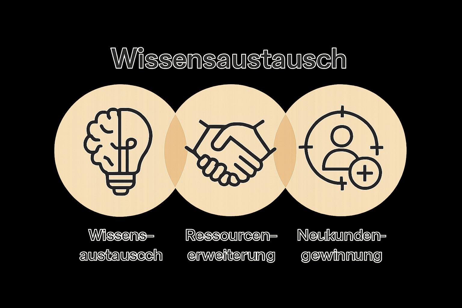 Infographic showing the three key B2B Networking goals