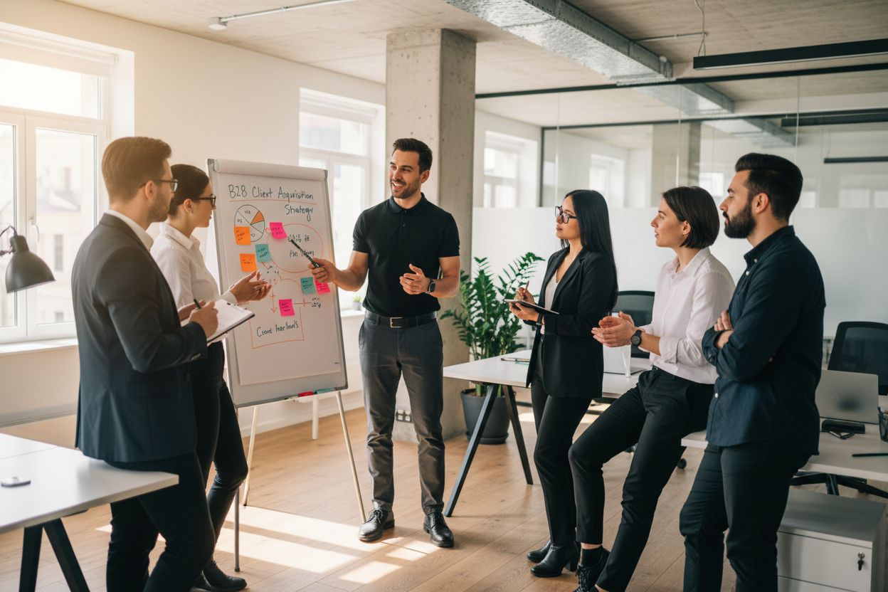b2b kundenakquise teamwork