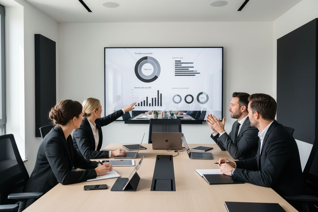 B2B Vertriebsteam Kundenanalyse Meeting