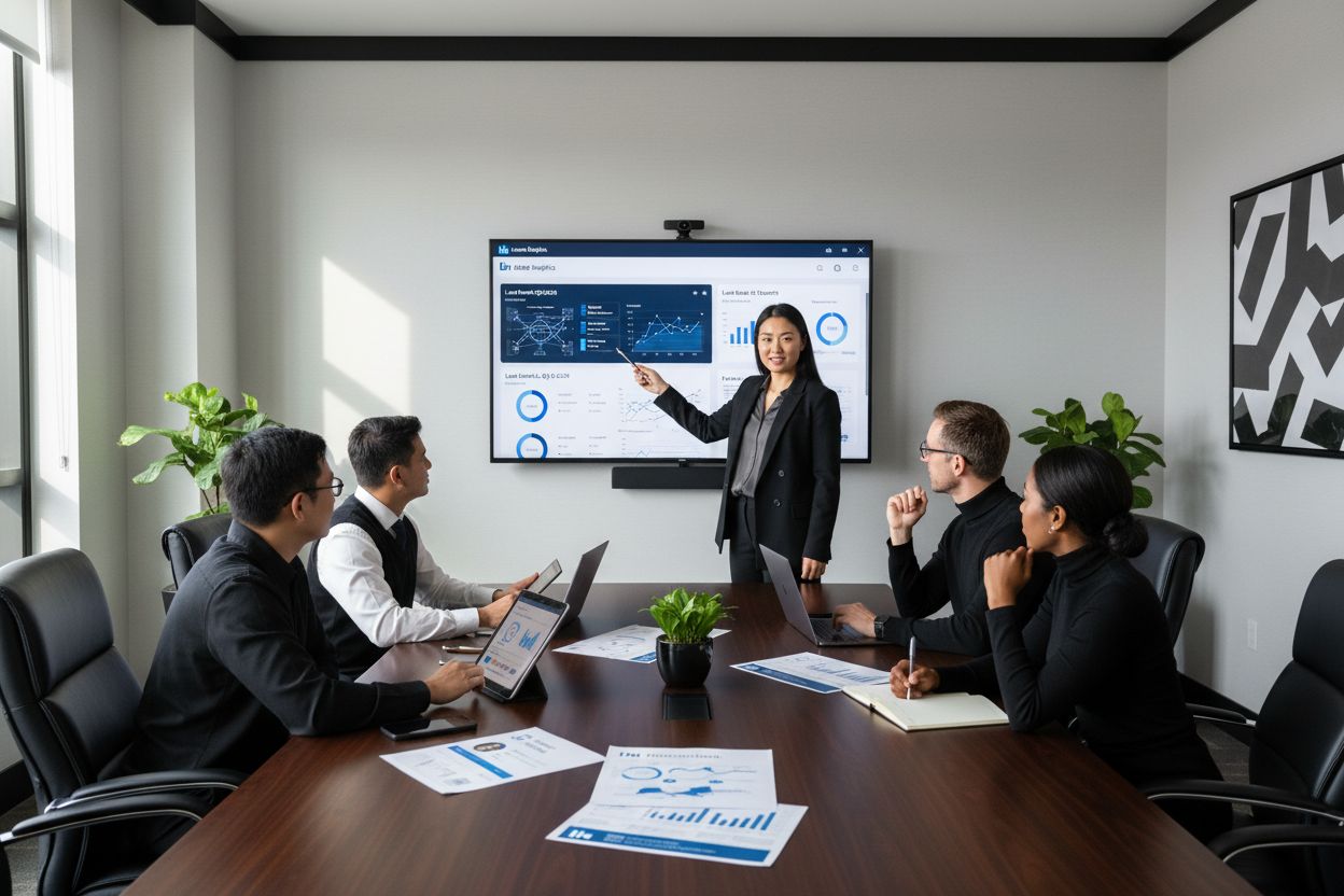 LinkedIn Vertriebsteam Besprechung