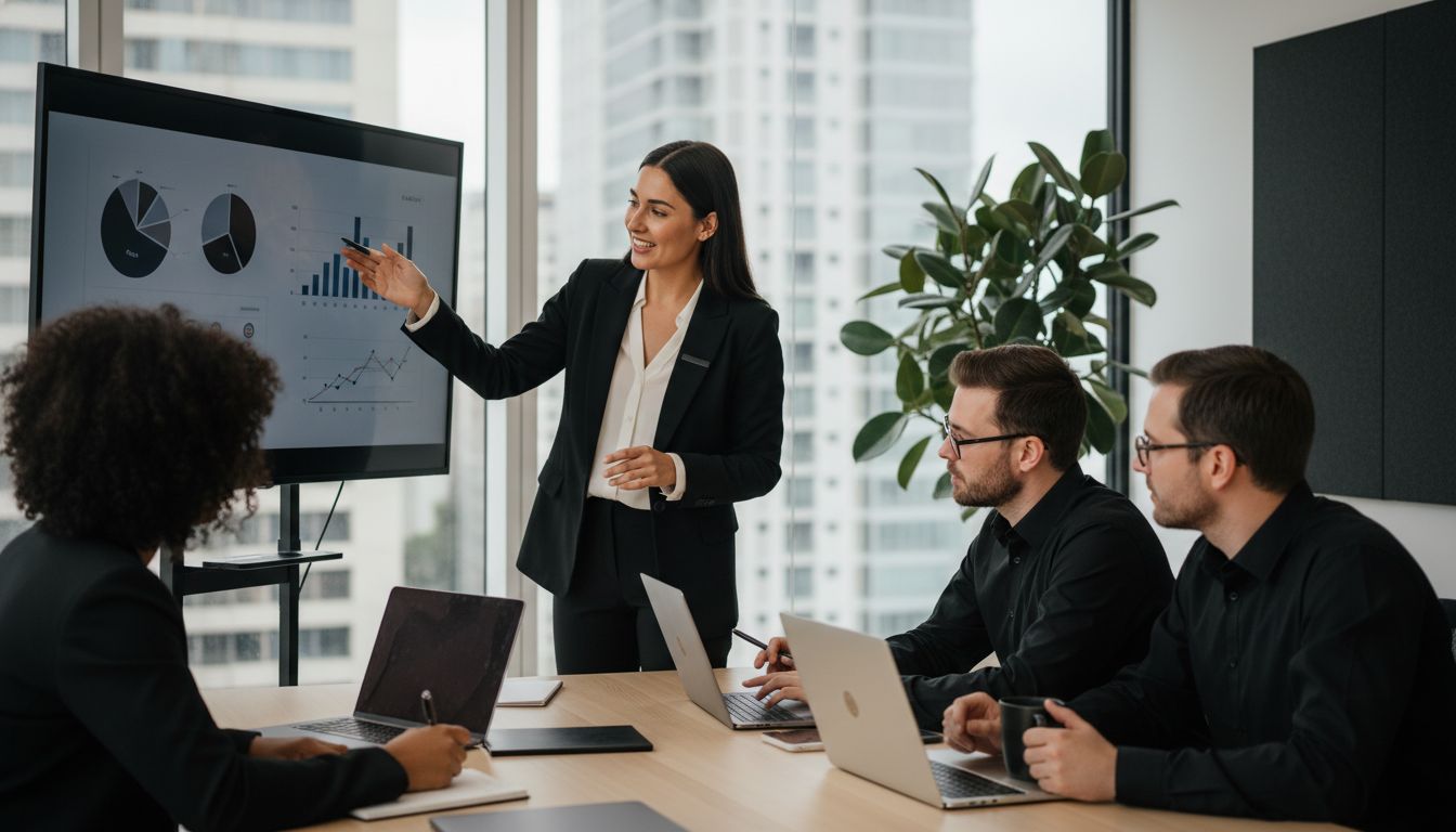 Vertriebsteam Meeting modern