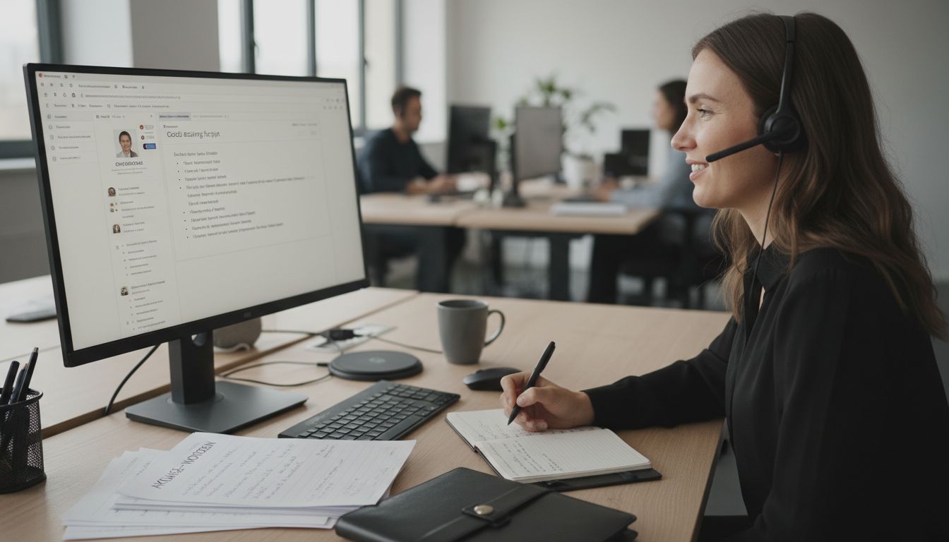 Kaltakquise Gespräch Arbeitsplatz