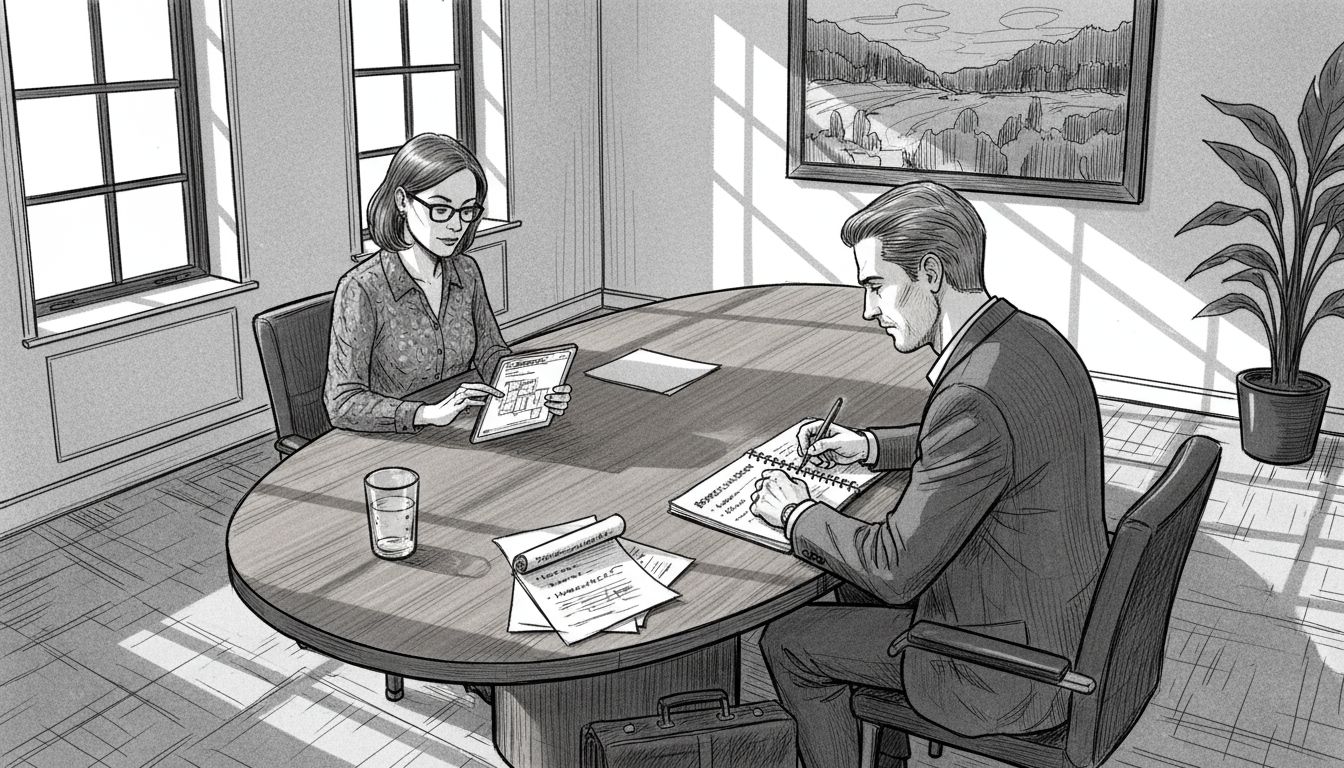 Ein Team sitzt im Konferenzraum und analysiert gemeinsam aktuelle Daten.