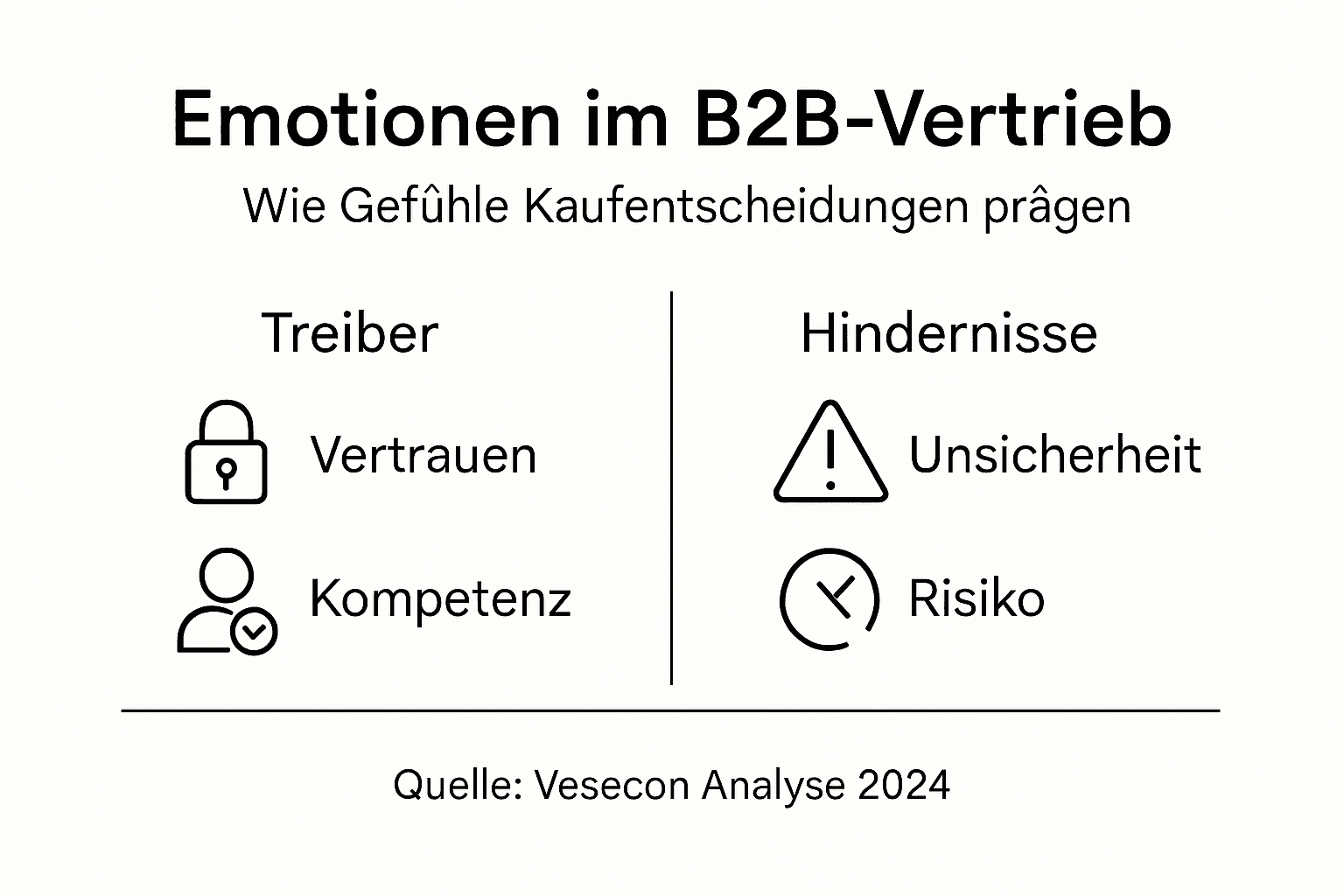 Grafik: Die Rolle von Emotionen im B2B-Vertrieb