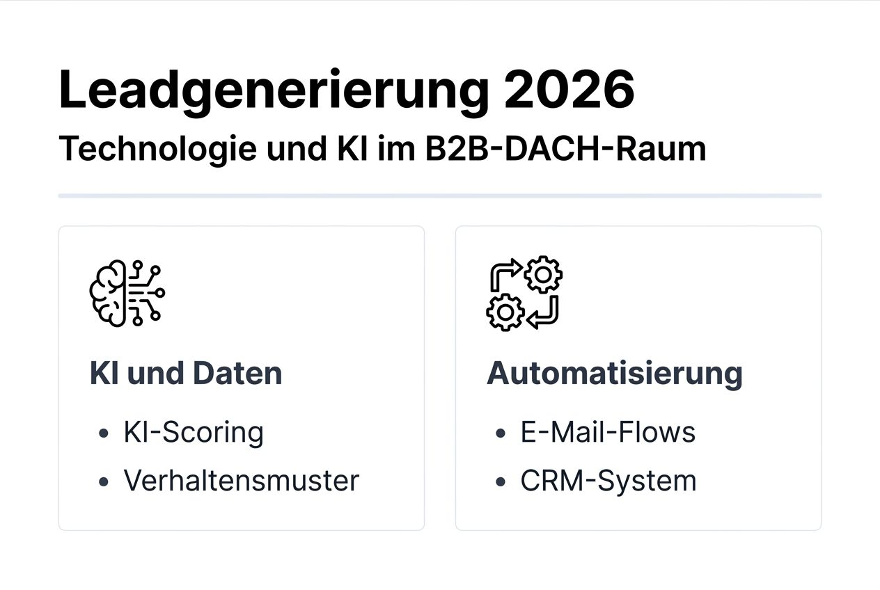 Infografik: Die wichtigsten Technologien für die Leadgenerierung 2026