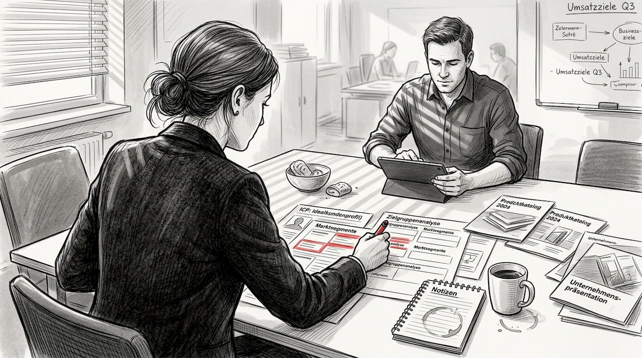 Das Vertriebsteam legt fest, wie der ideale Kunde aussieht.