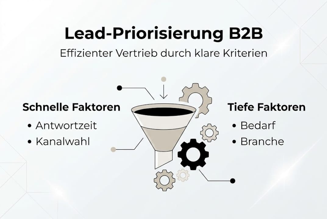 Infografik: Wichtige Kriterien zur Priorisierung von B2B-Leads