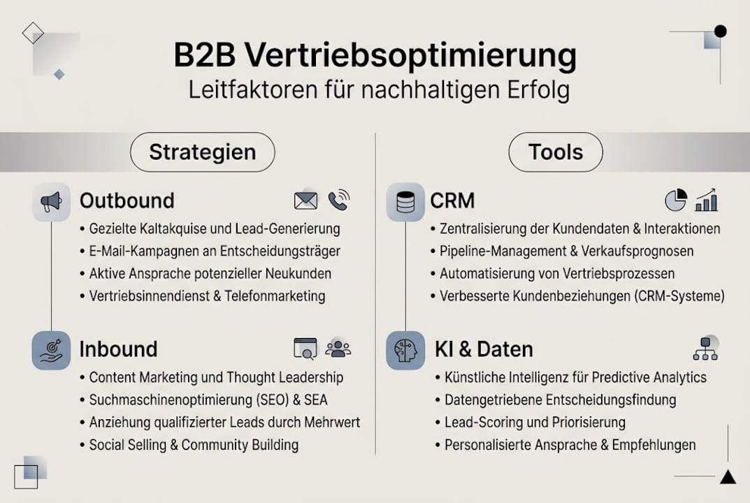 Infografik: So steigern Sie Ihren Vertriebserfolg – bewährte Methoden und hilfreiche Tools auf einen Blick