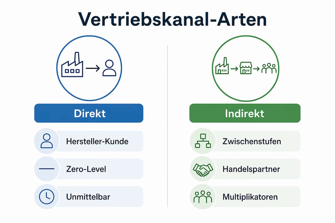 Übersicht: Direkter vs. indirekter Vertrieb – Ein Vergleich der wichtigsten Absatzwege