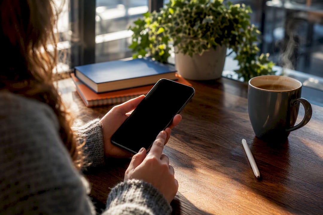 Hands editing recurring calendar event on smartphone