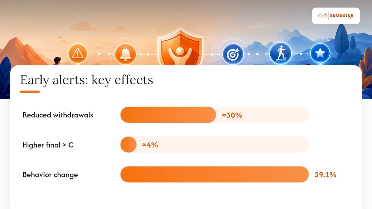 Does Early Intervention Actually Improve Grades? — overview diagram