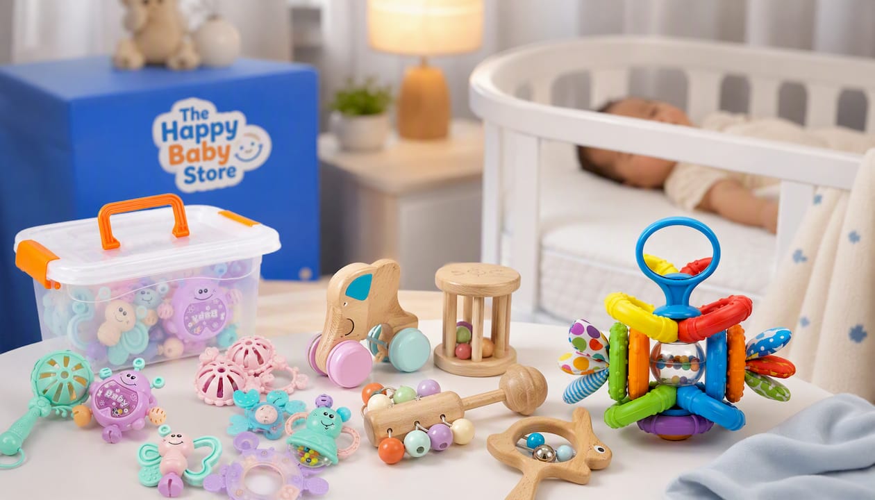 Sensory Rattle Toy Set for Infants - Boost Your Baby's Development and Fun