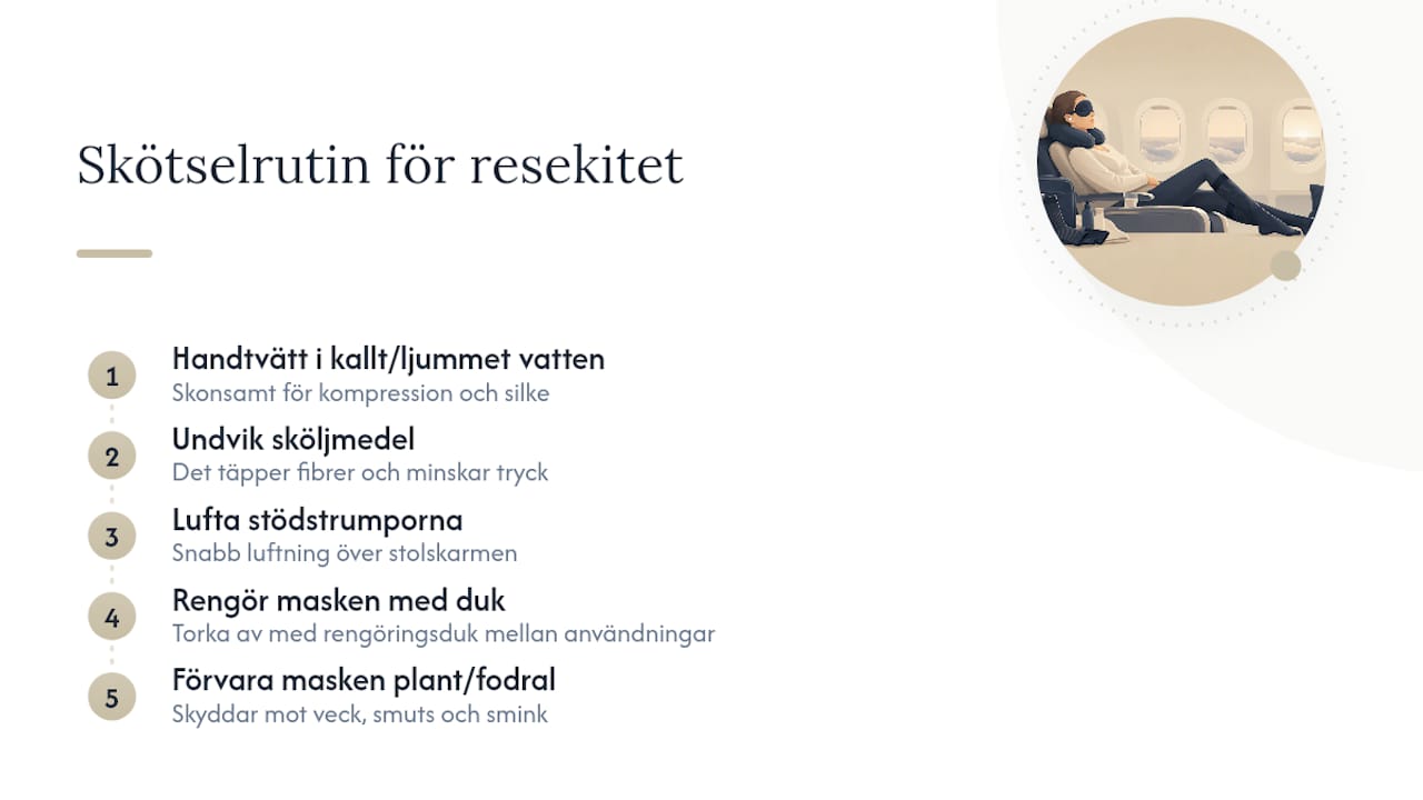Så här tvättar och förvarar du ditt resekitt