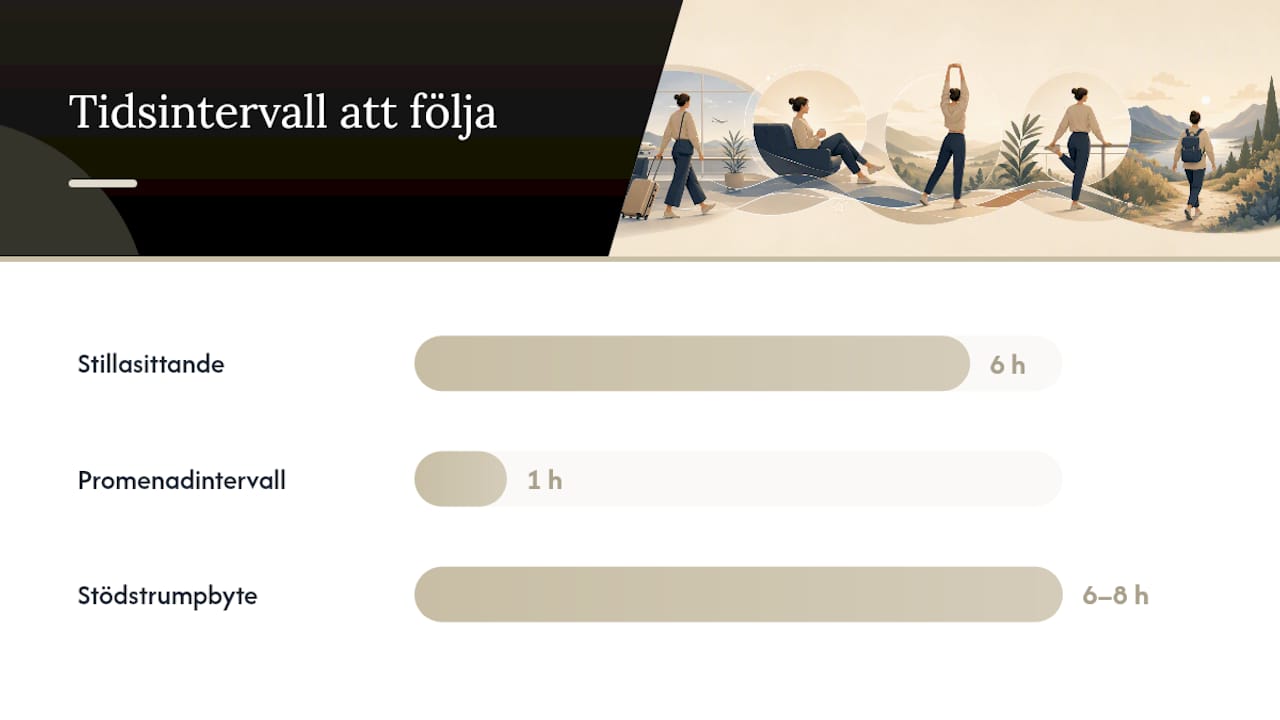 Hur kläder och kompression förebygger svullnad och trötthet — overview diagram