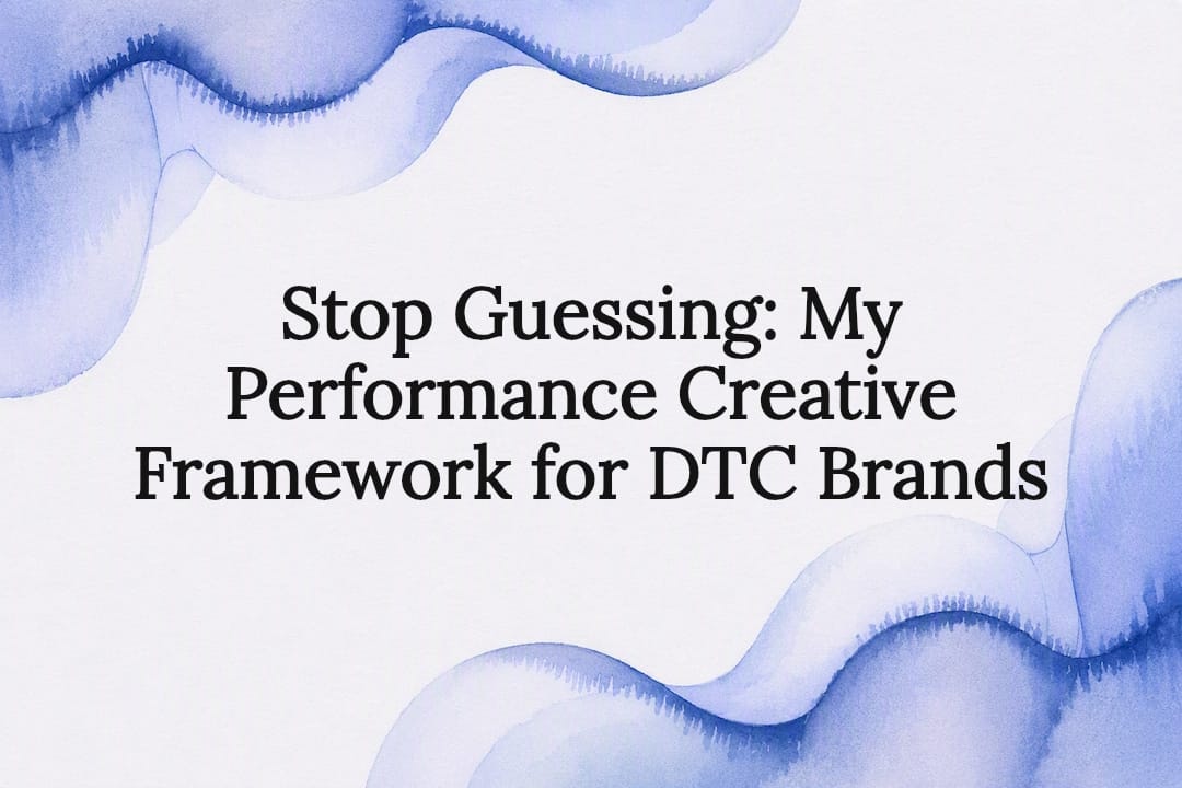 Decorative editorial watercolor title card