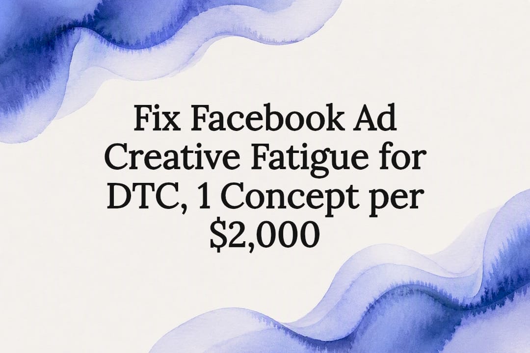 Decorative creative fatigue title card