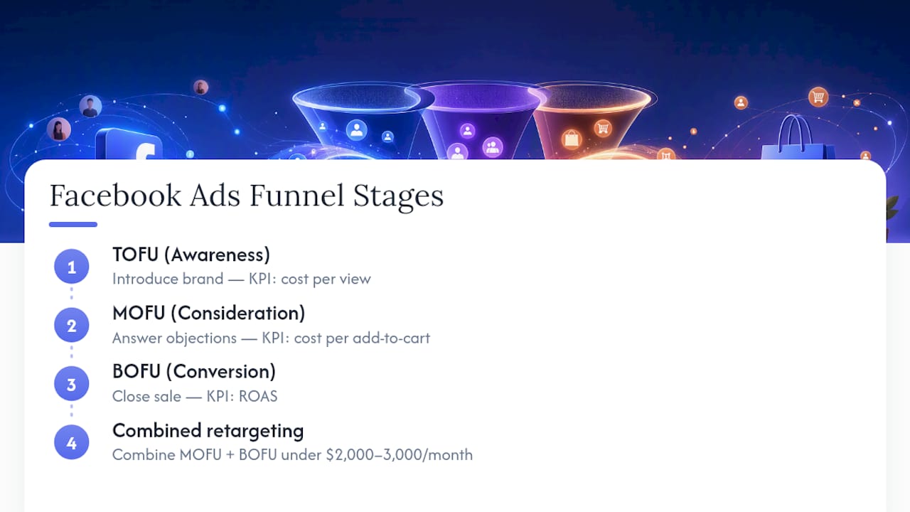 What Is a Facebook Ads Funnel, and When Do You Actually Need One? — overview diagram