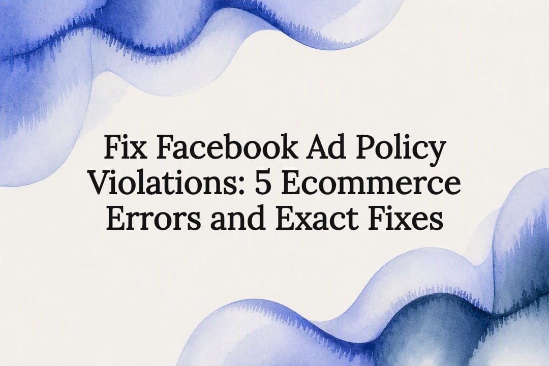 Decorative title card for Facebook ad policy guide