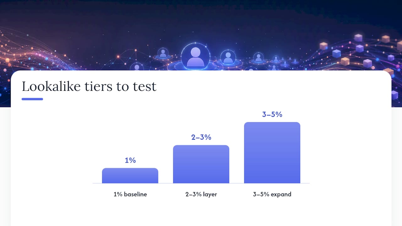 Testing Lookalikes Without Burning Your Budget — overview diagram