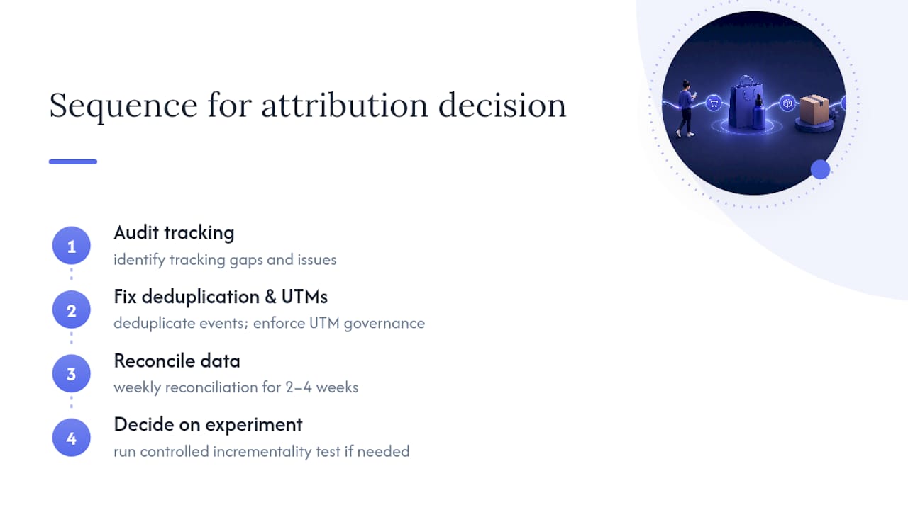 Four-step attribution diagnosis workflow