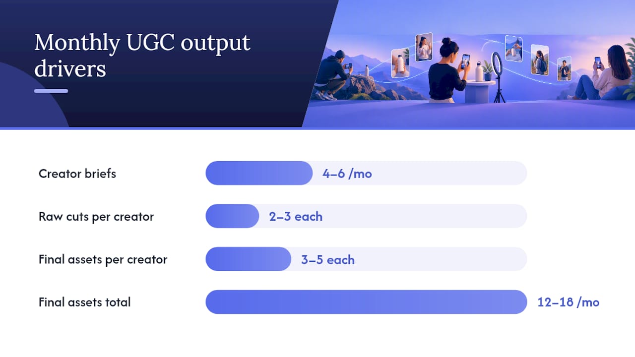 How Do You Build a UGC Engine That Doesn't Run Out of Assets? — overview diagram