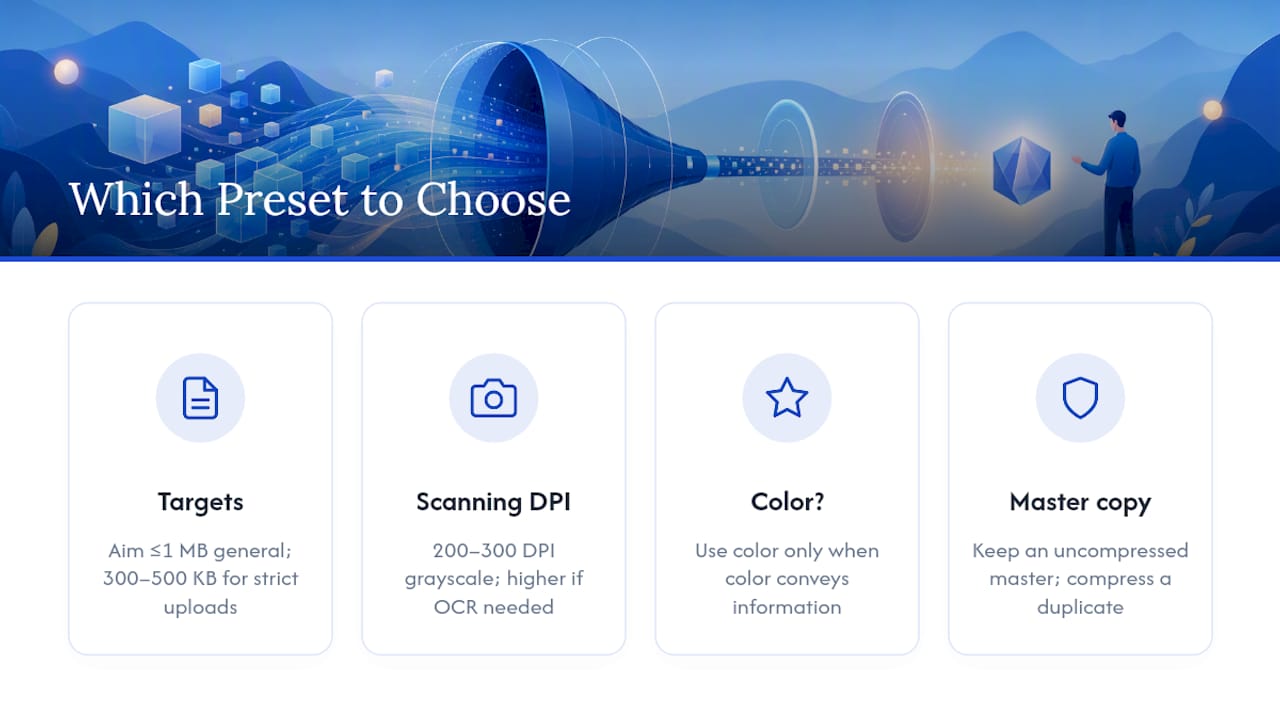 Which Compression Preset Should You Choose? — overview diagram