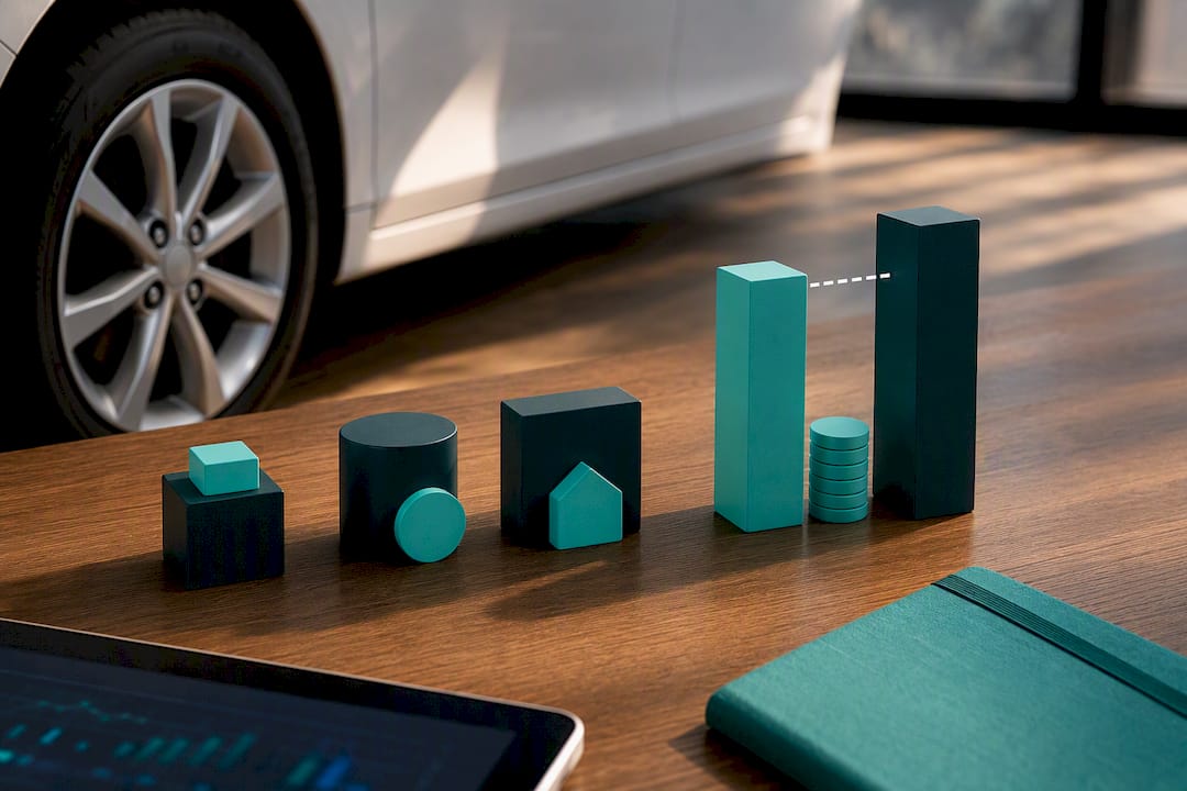 Illustration of vehicle loan negative equity