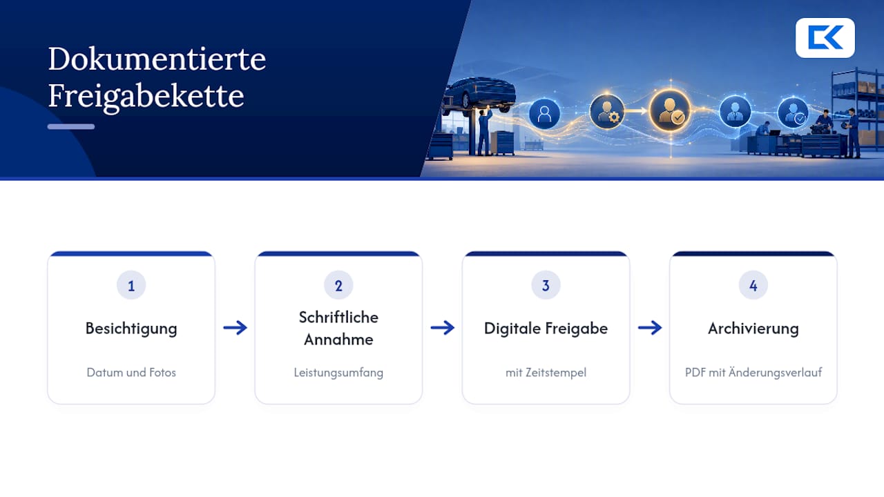 Ablauf der digitalen Freigabedokumentation