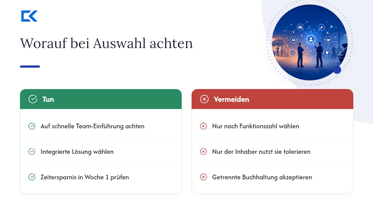 Was bei der Softwareauswahl wirklich zählt — overview diagram