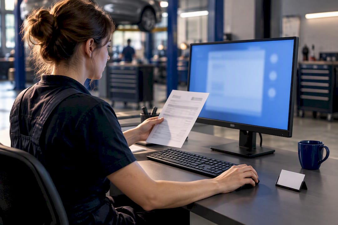 Elektronischer Versand von Rechnungen im Werkstattbüro