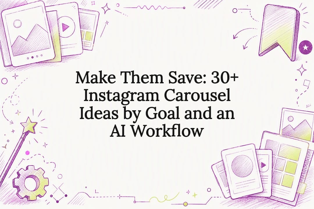 Instagram carousel ideas title card