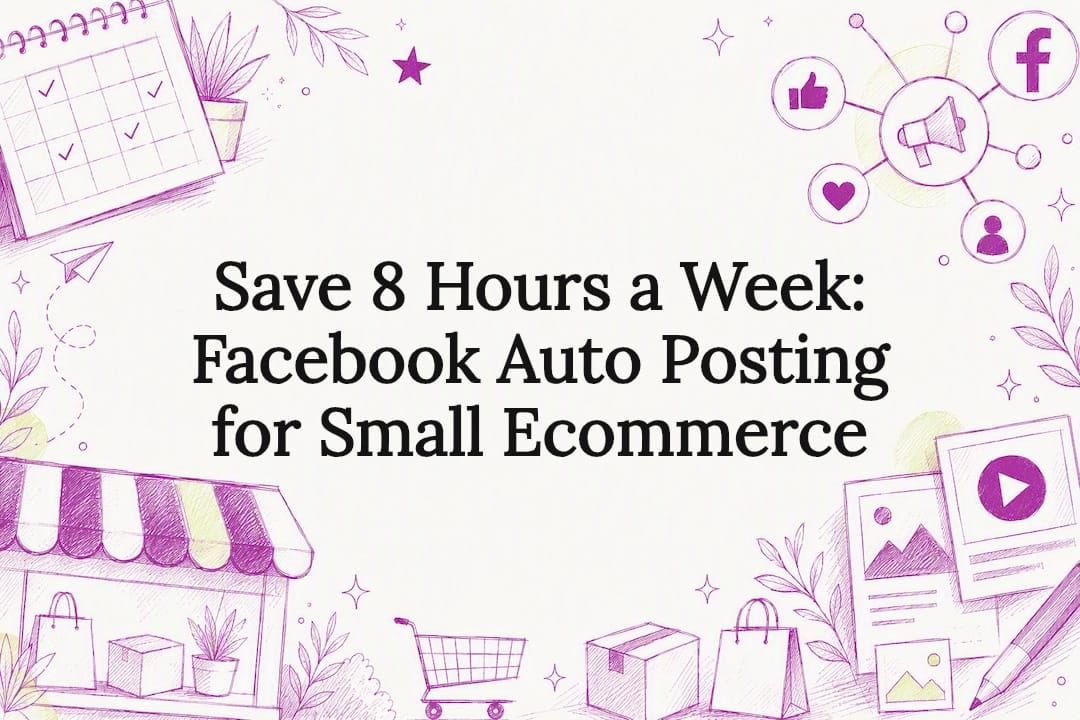 Decorative Facebook auto posting title card