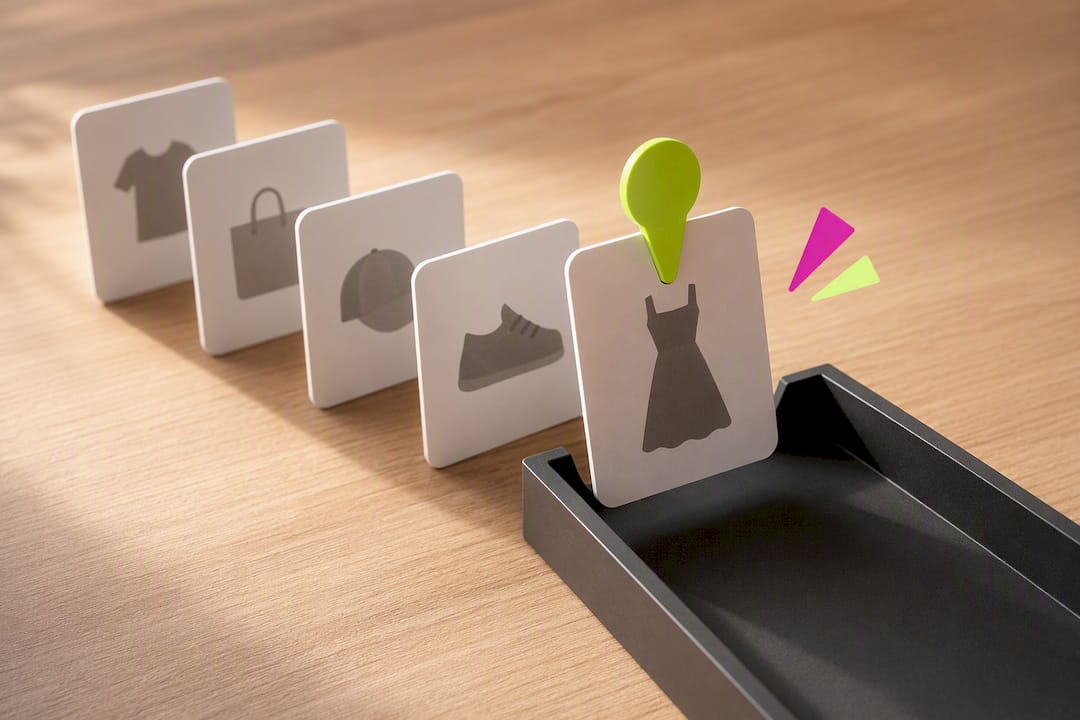 Illustration of a prioritized product queue