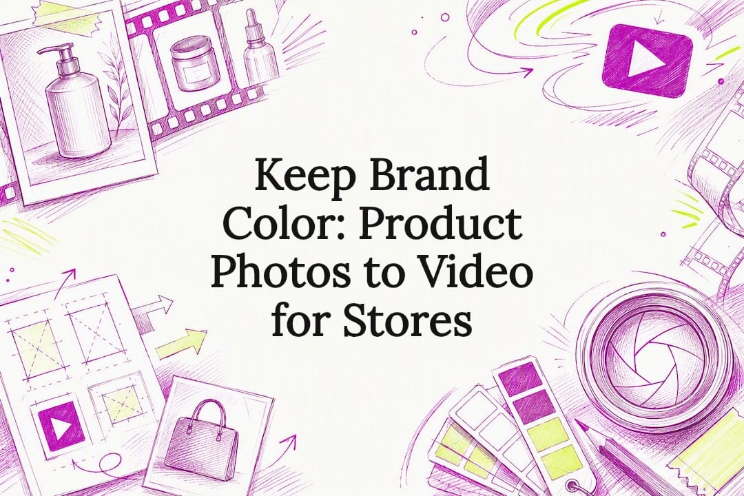 Decorative product video title card