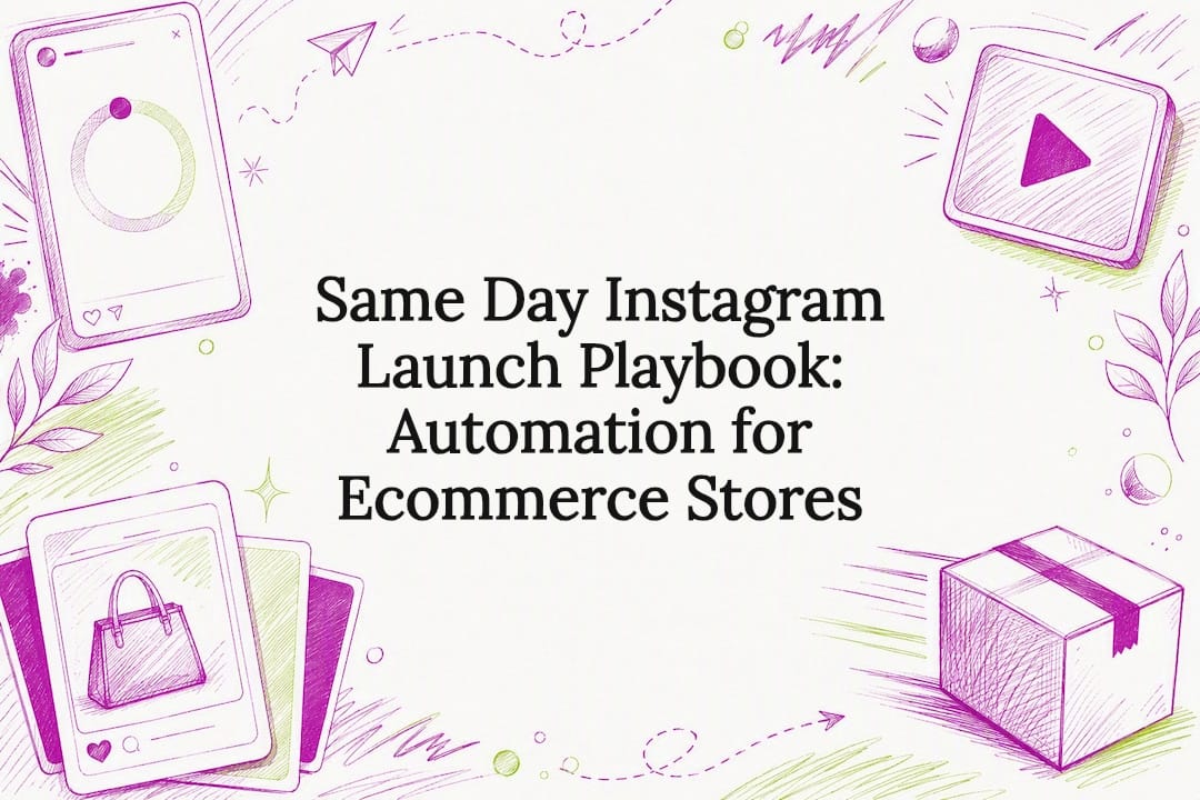 Decorative Instagram launch title card