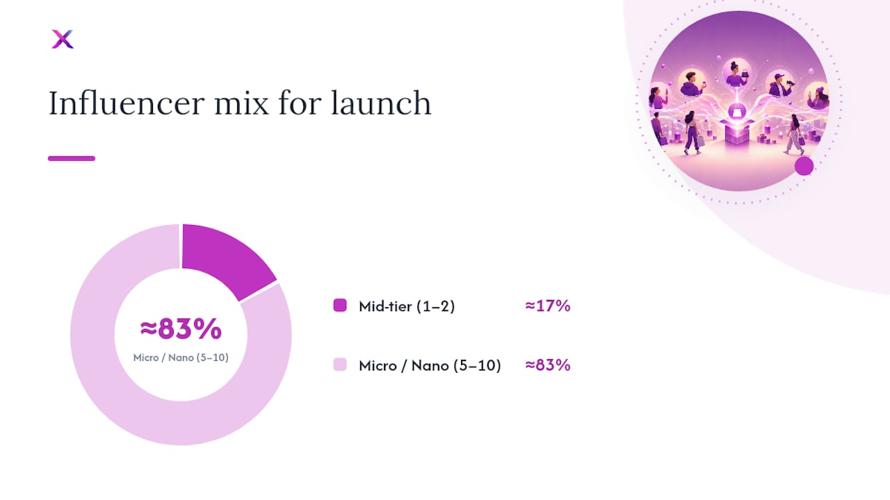 How Should You Choose and Brief Influencers for a Launch? — overview diagram