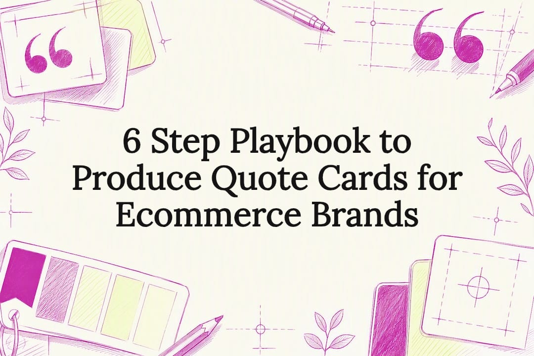 Decorative quote card playbook title illustration
