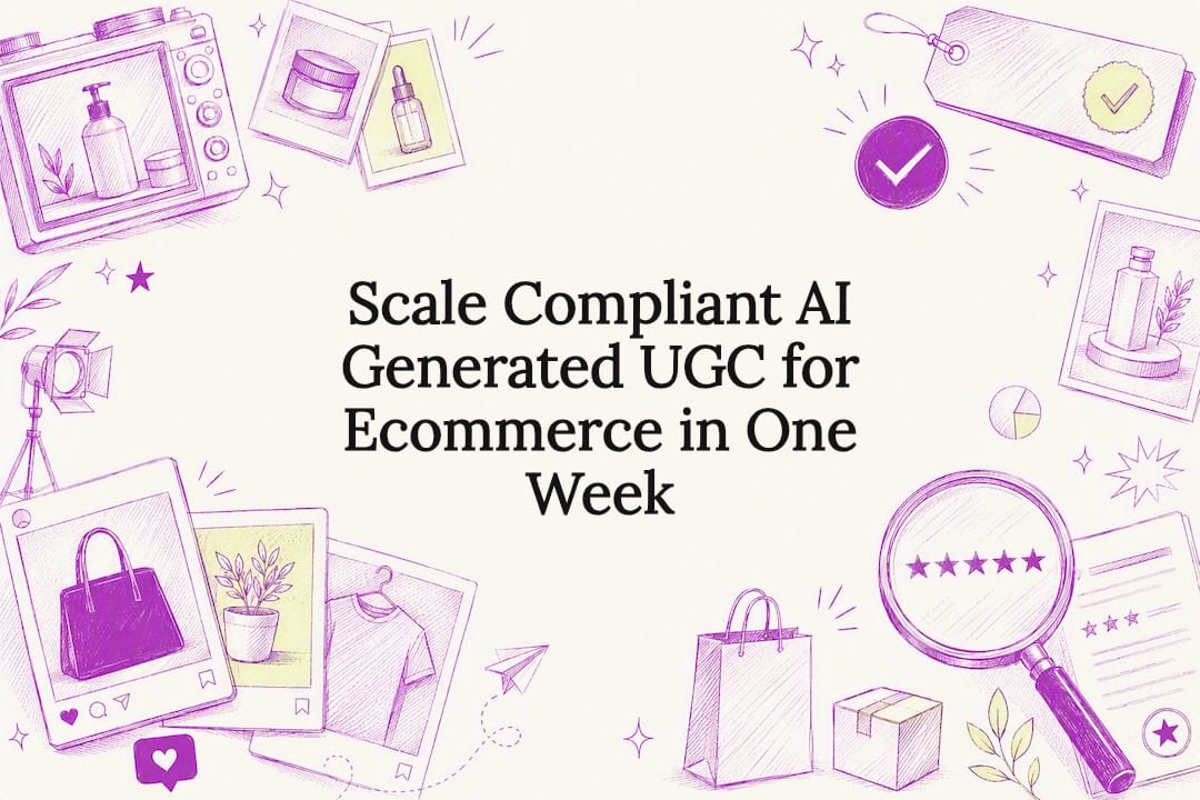 AI-generated UGC compliance title card