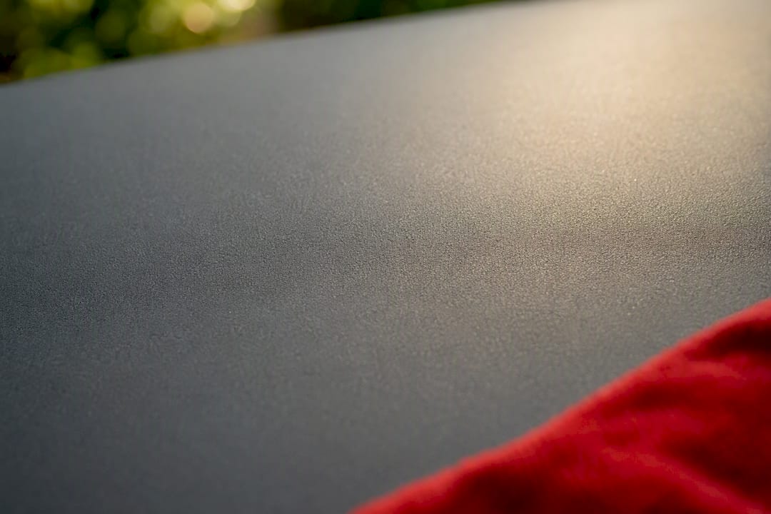 Close-up of matte car paint texture