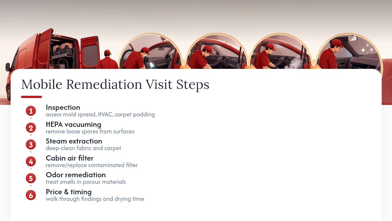 Mobile Mold Remediation From Phenomenal Auto Care — overview diagram