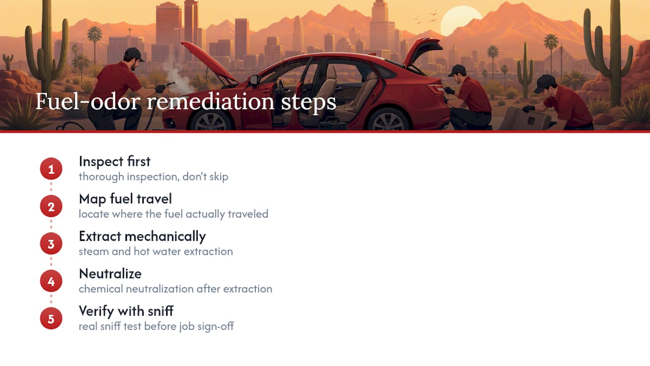 Our Take on Gasoline-Odor Remediation — overview diagram
