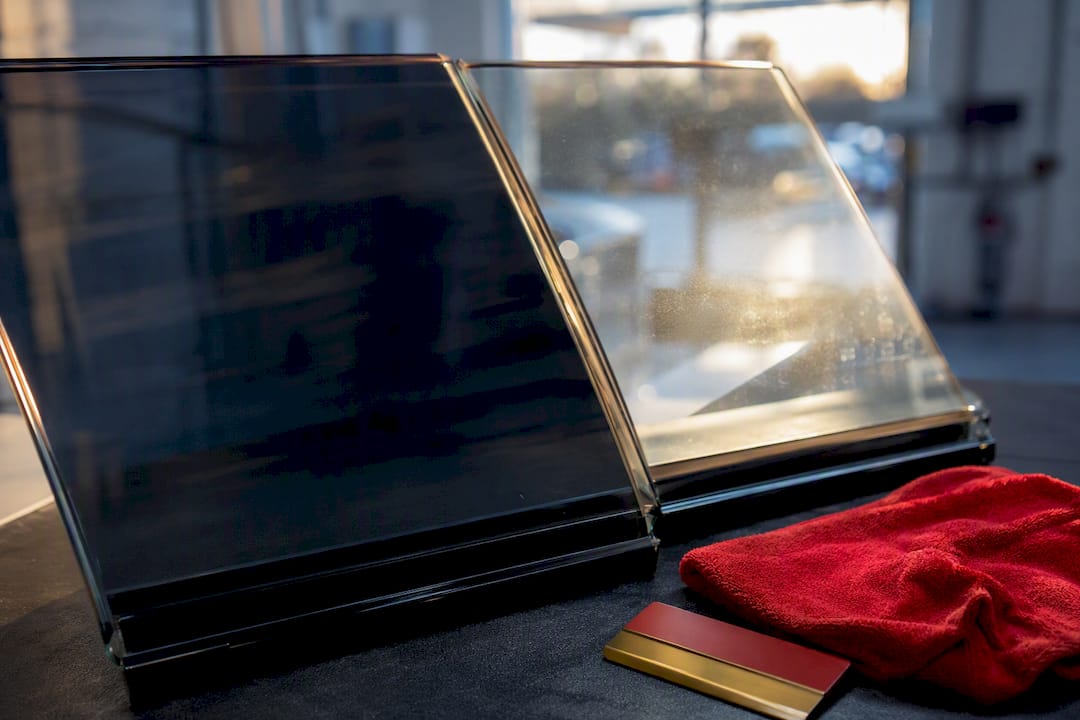 Ceramic and carbon tint glass comparison