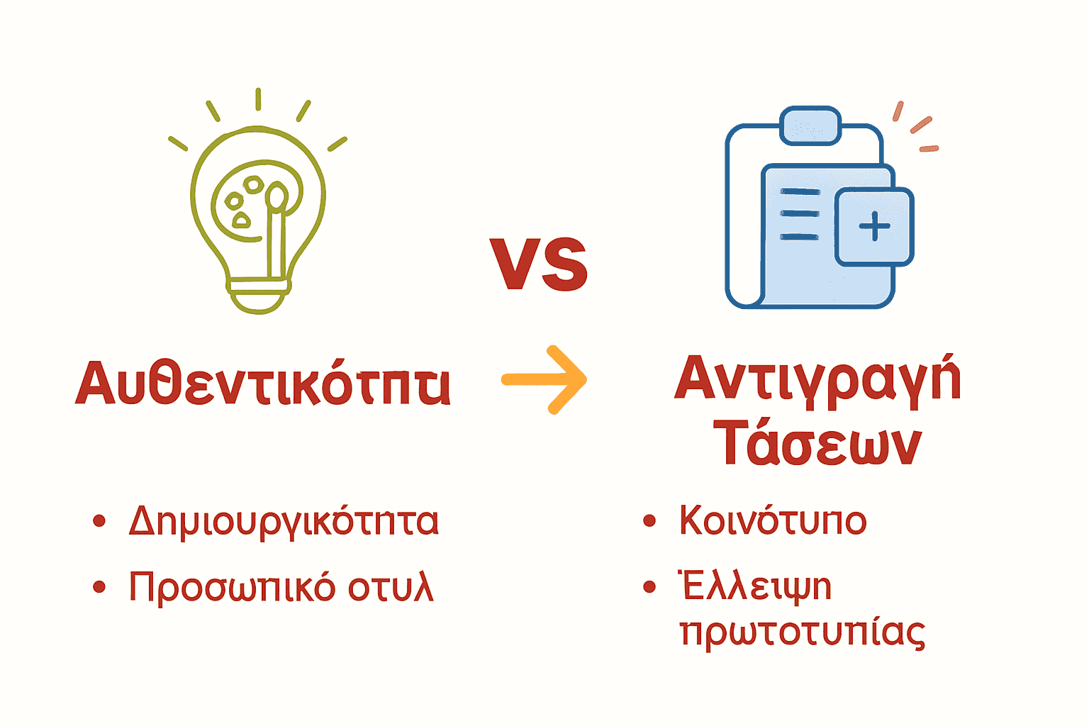 Σύγκριση αυθεντικότητας vs αντιγραφής τάσεων στο TikTok