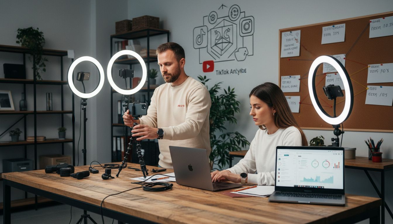 TikTok content creation studio