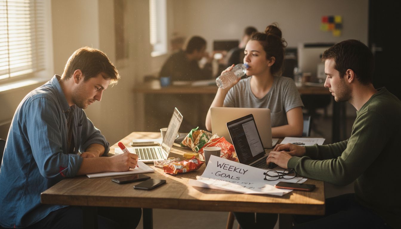 Team brainstorming digital marketing strategies