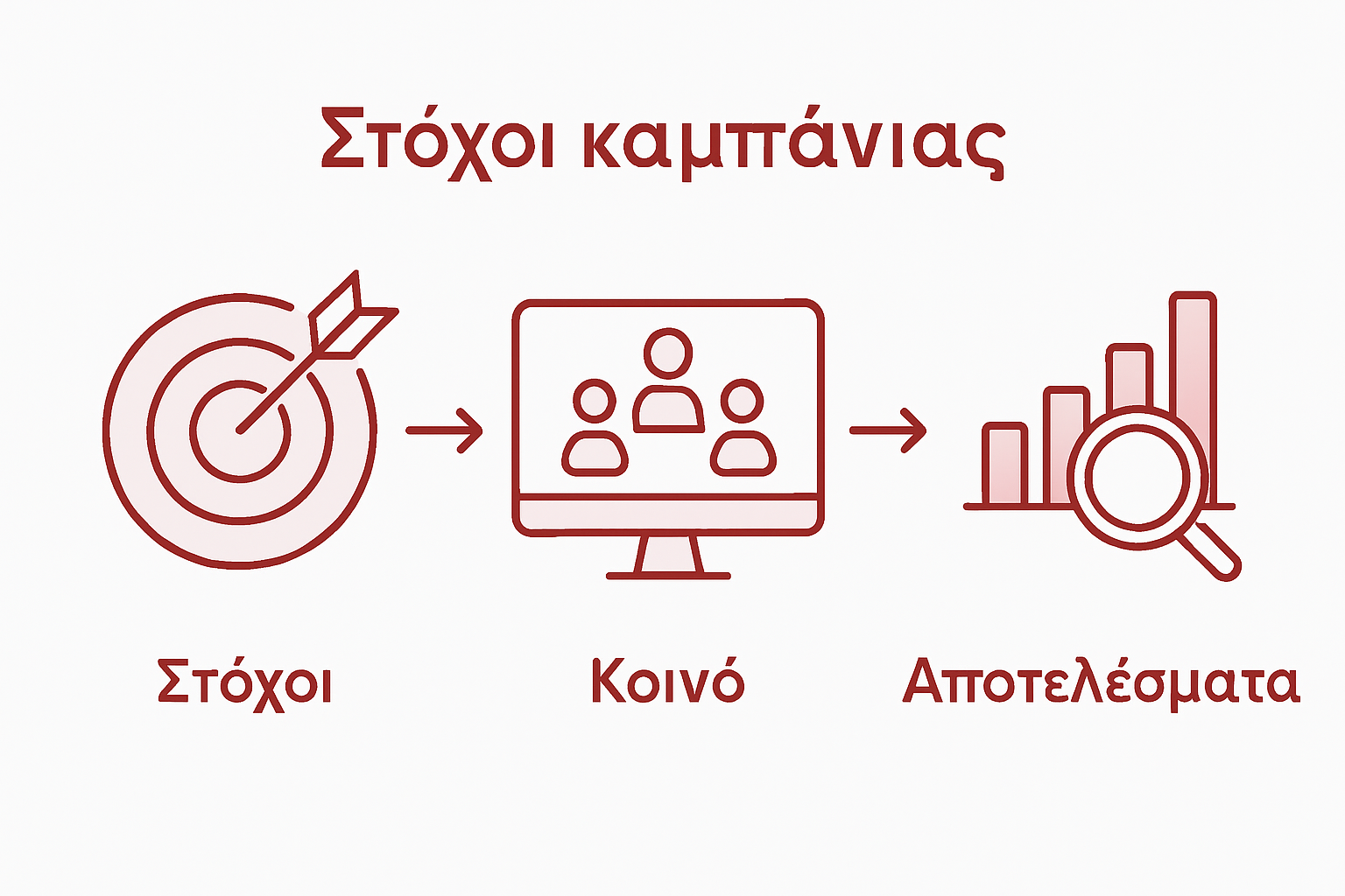 Εικονογράφηση της διαδικασίας στοχευμένης προώθησης και ανάλυσης στα μέσα κοινωνικής δικτύωσης