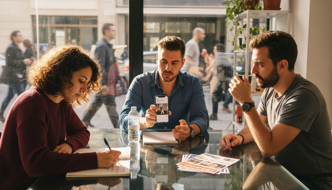 Συνάντηση της ομάδας για τον σχεδιασμό της νέας καμπάνιας με σύντομα βίντεο