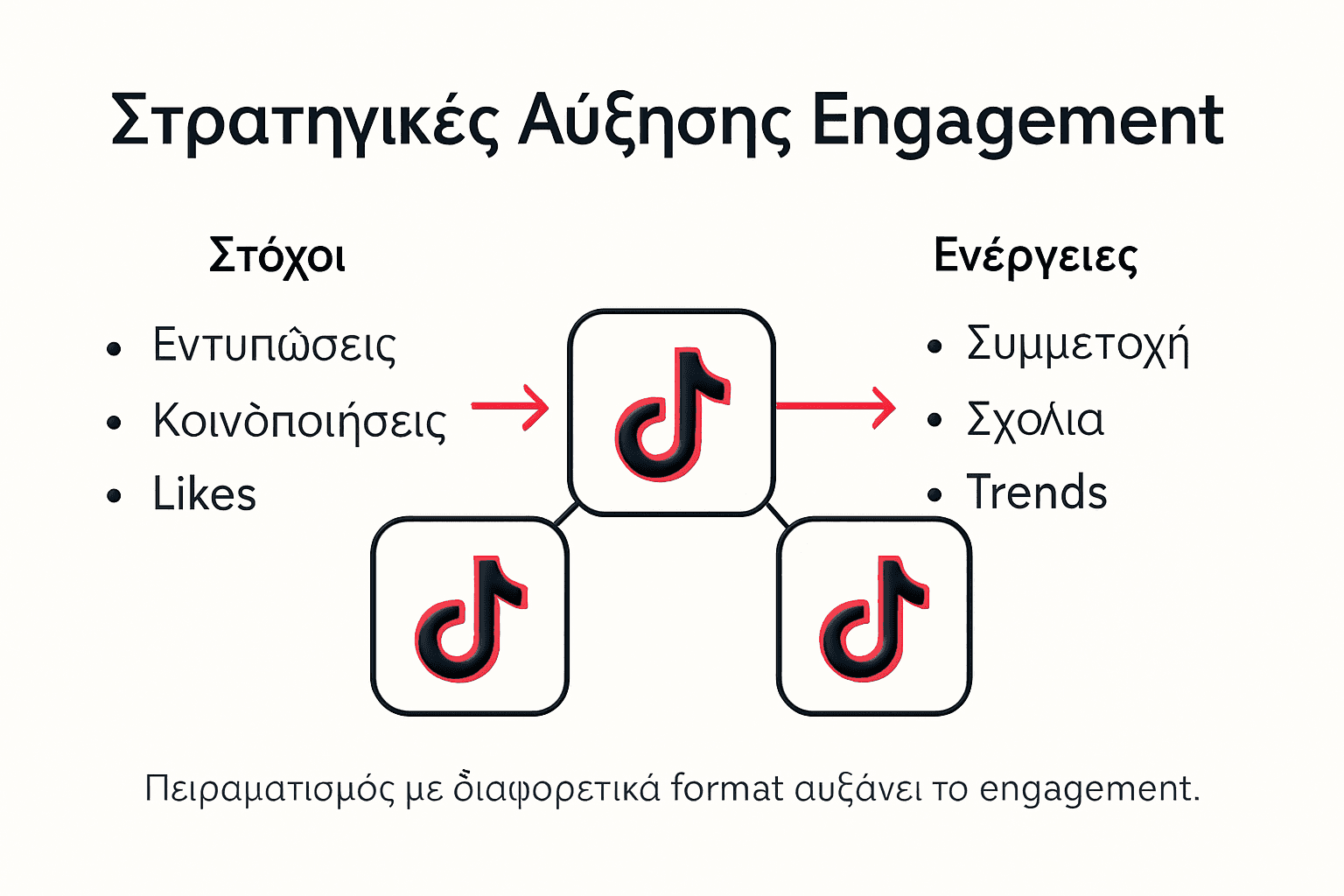 Γραφικό με έξυπνες τακτικές για μεγαλύτερη αλληλεπίδραση στο TikTok