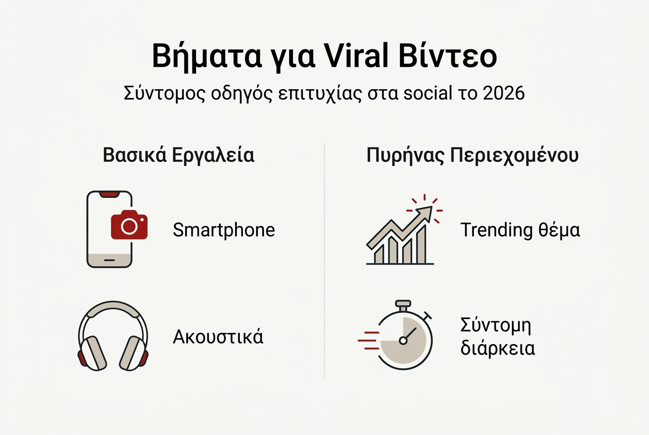 Οδηγός με βήματα για να δημιουργήσεις viral βίντεο στα social media